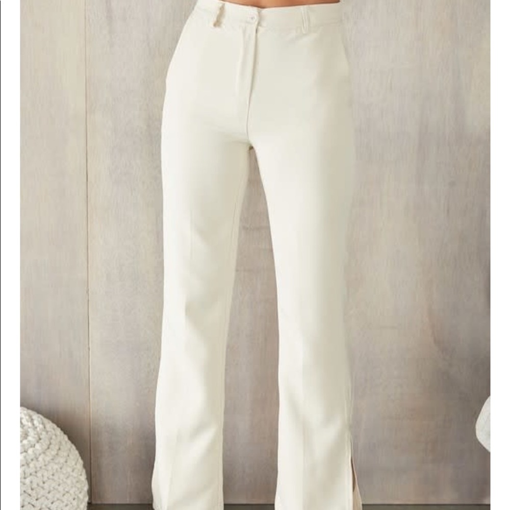 Venti6 Brown Side Slit Trousers